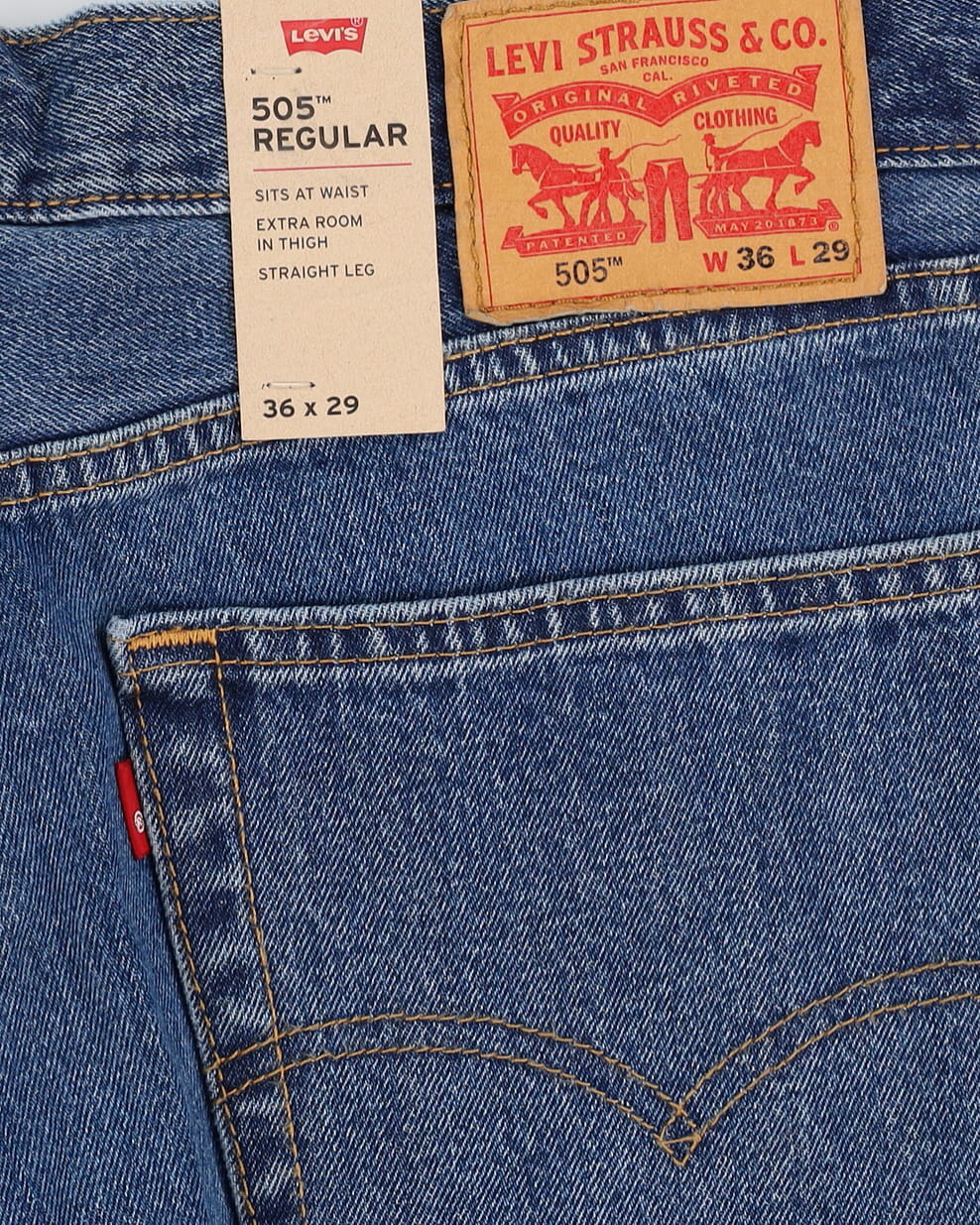 Levi's 505 New With Tags Blue Jeans - W36 L29