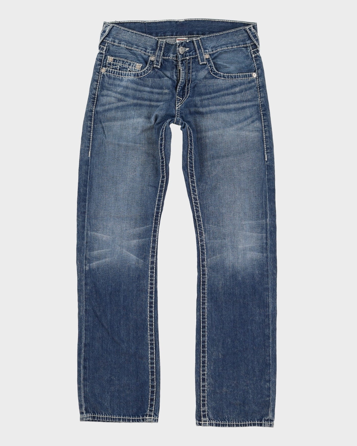 Y2K True Religion Contrast Stitch Jeans - W34 L33
