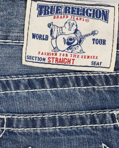 Y2K True Religion Contrast Stitch Jeans - W34 L33
