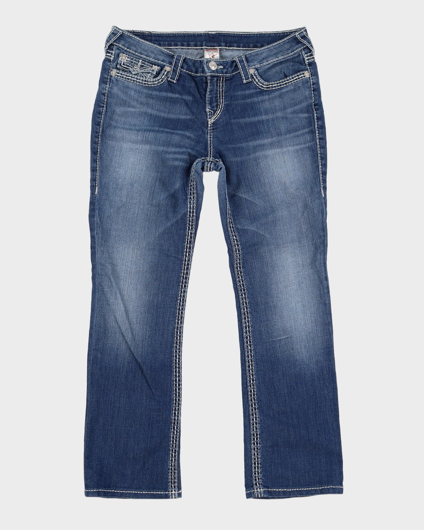 Y2K True Religion Contrast Stitch Jeans - W36 L30