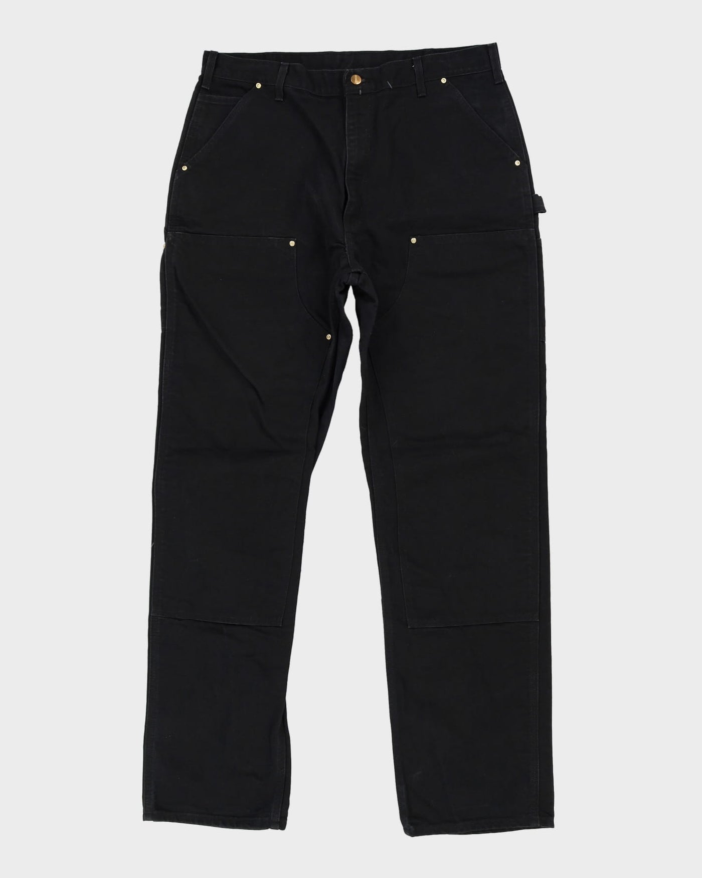 Carhartt Black Double Knee Workwear Jeans - W38 L35