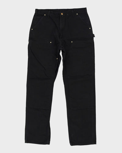 Carhartt Black Double Knee Workwear Jeans - W38 L35