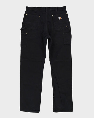 Carhartt Black Double Knee Workwear Jeans - W38 L35