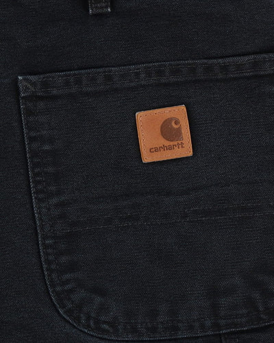 Carhartt Black Double Knee Workwear Jeans - W40 L31