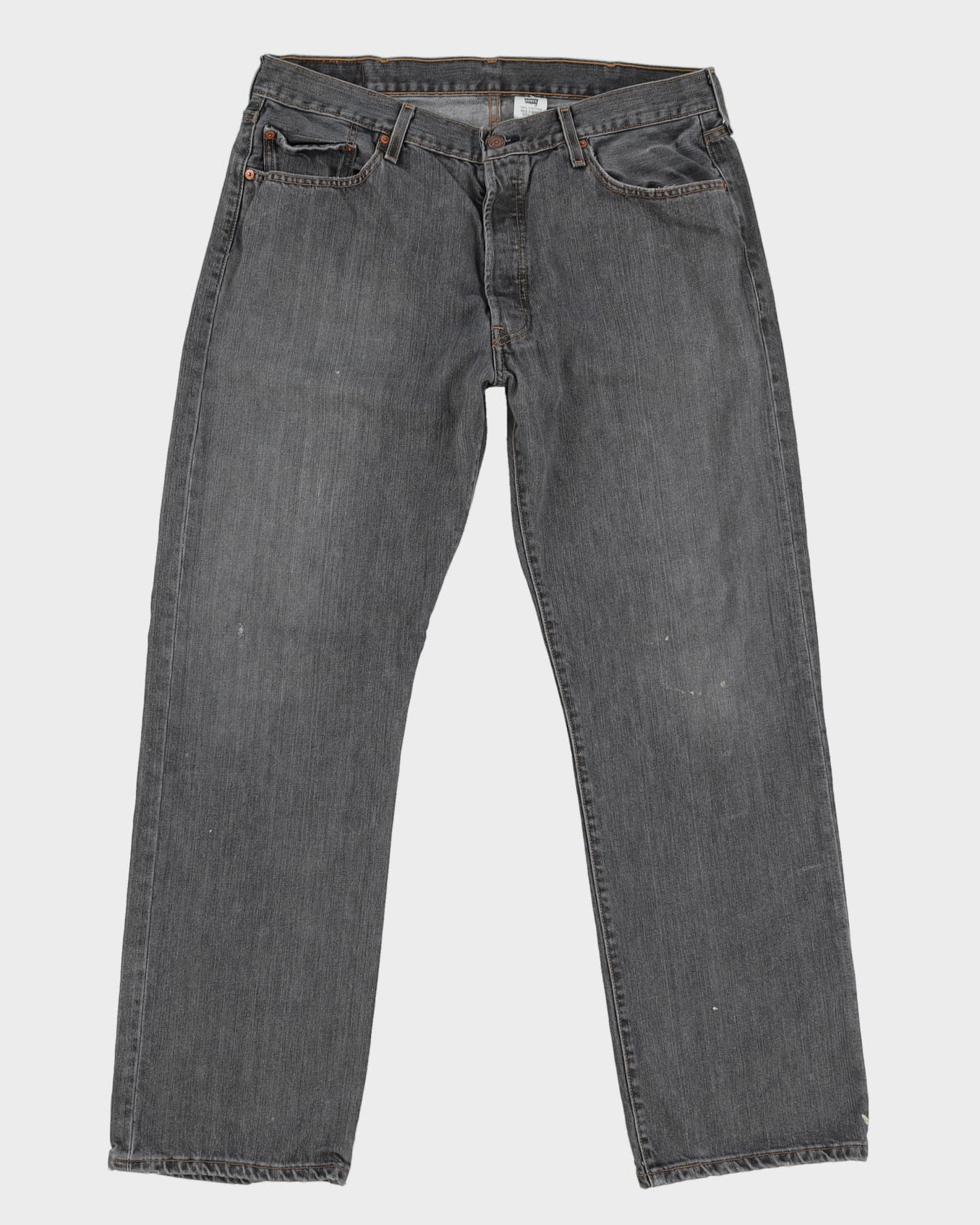 Levi's 501 Grey Dark Wash Jeans - W36 L32