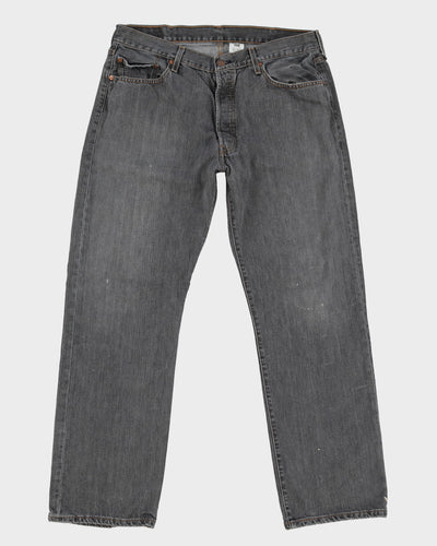 Levi's 501 Grey Dark Wash Jeans - W36 L32
