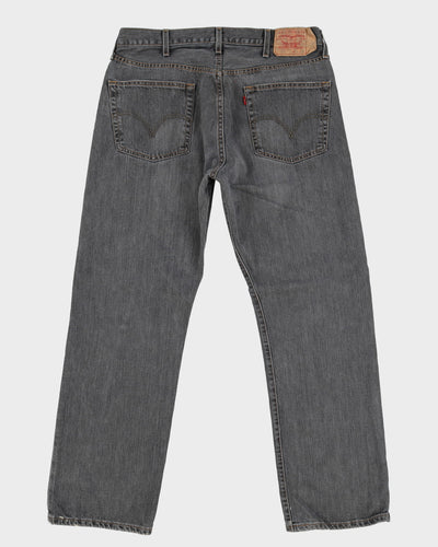 Levi's 501 Grey Dark Wash Jeans - W36 L32