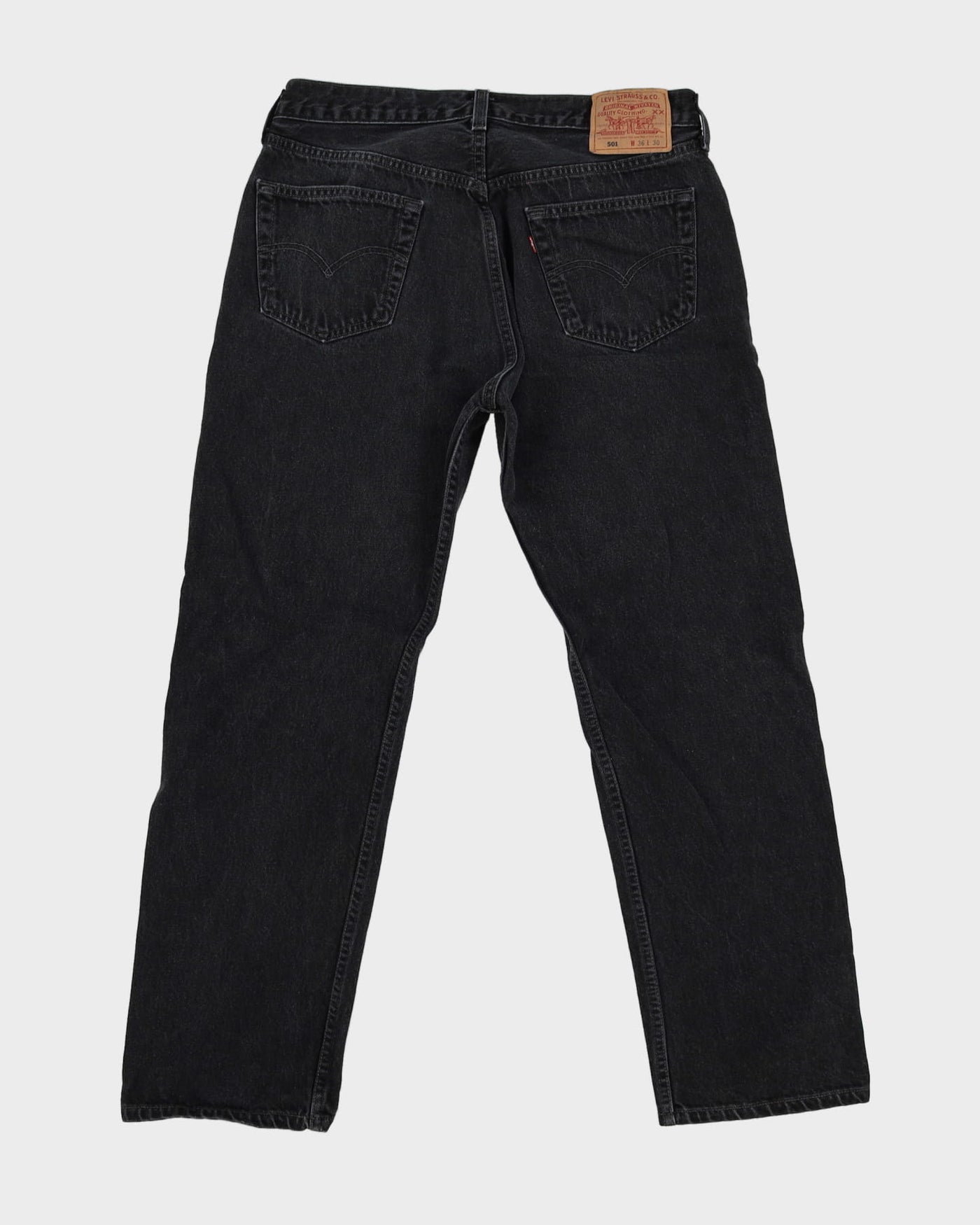 Vintage 90s Levi's 501 Grey Dark Wash Jeans - W34 L30