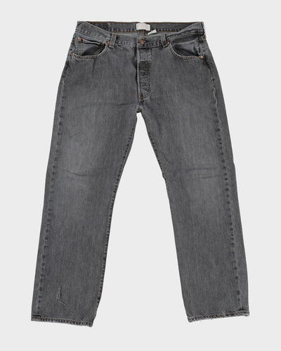 Vintage 90s Levi's 501 Grey Dark Wash Jeans - W36 L30
