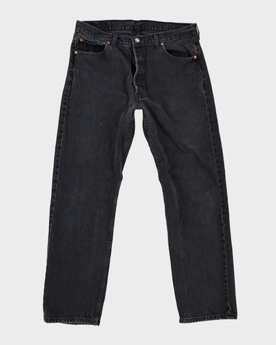 Vintage 90s Levi's 501 Black Dark Wash Jeans - W34 L31