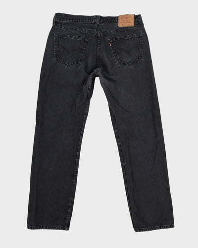 Vintage 90s Levi's 501 Black Dark Wash Jeans - W34 L31