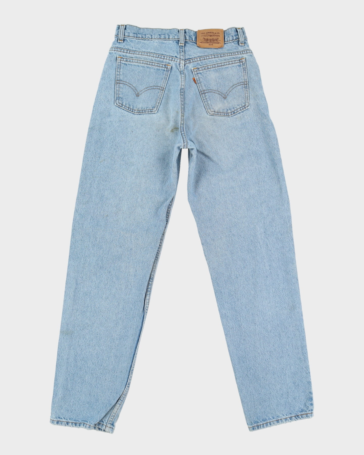 Vintage 80s Levi's 634 Orange Tab Blue Jeans - W28 L32 – Rokit