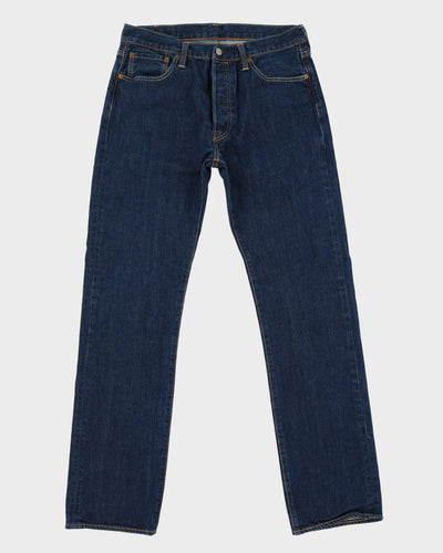 Levi's 501 Blue Dark Wash Jeans - W32 L33