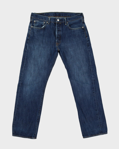 Levi's 501 Blue Dark Wash Jeans - W34 L30