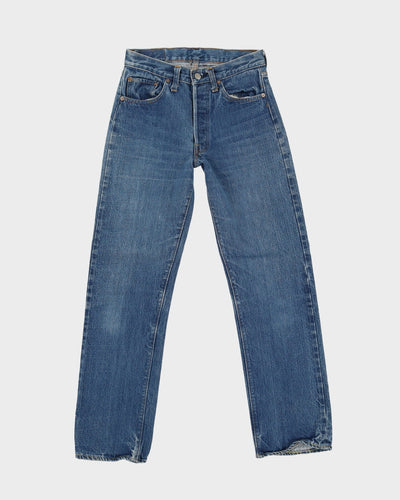 Vintage 80s Levi's 501 Blue Dark Wash Jeans - W27 L29