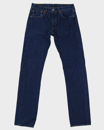 Levi's 501 Blue Dark Wash Jeans - W32 L35