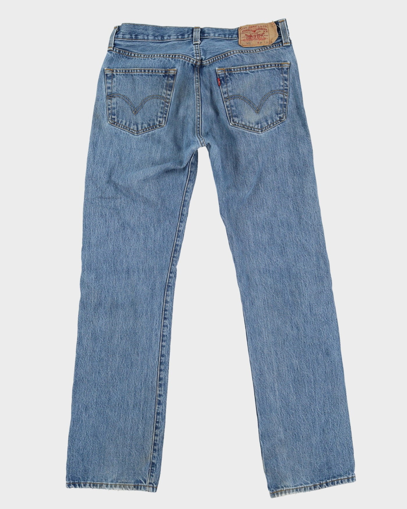 Levi's 501 Blue Light Wash Jeans - W34 L34