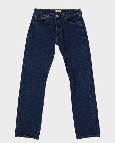 Levi's 501 Dark Wash Blue Jeans - W32 L34