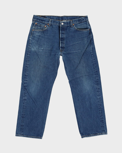 Vintage 90s Levi's 501 Dark Wash Blue Jeans - W35 L27