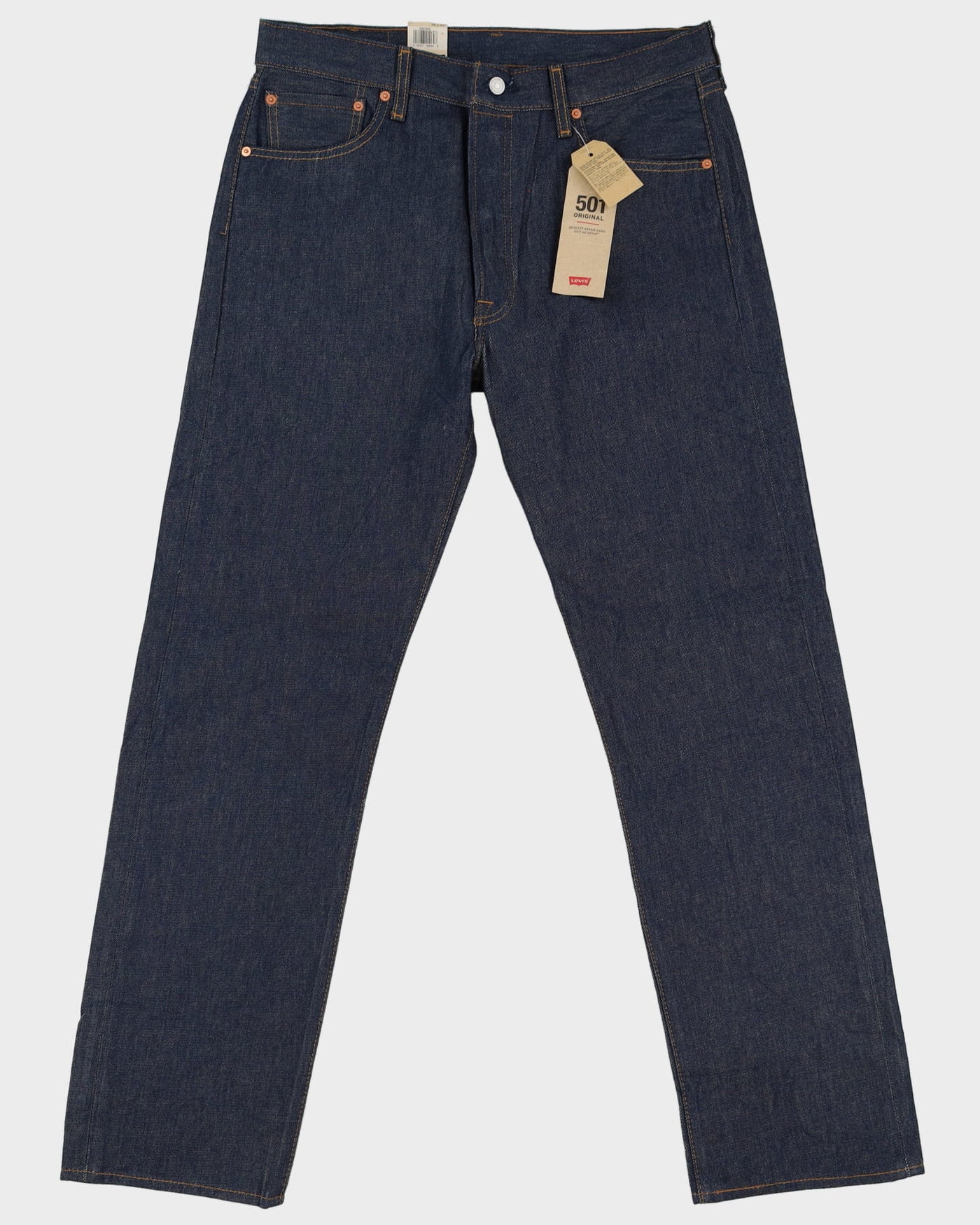 Deadstock With Tags Levi's 501 Dark Wash Blue Jeans - W35 L33