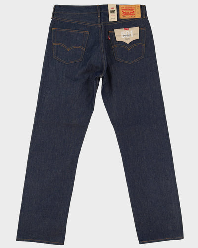 Deadstock With Tags Levi's 501 Dark Wash Blue Jeans - W35 L33