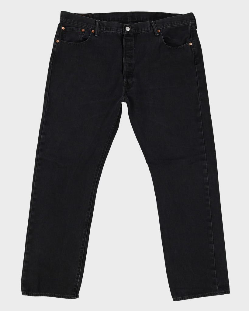 Levi's 501 Dark Wash Black Jeans - W42 L32 – Rokit