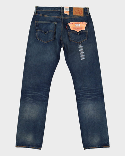 Deadstock With Tags Levi's 501 Dark Wash Blue Jeans - W32 L32