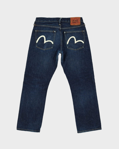 00s Y2K Evisu Dark Wash Blue Jeans - W30 L28