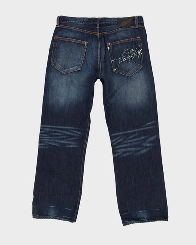 00s Ed Hardy Dark Wash Blue Jeans - W38 L33