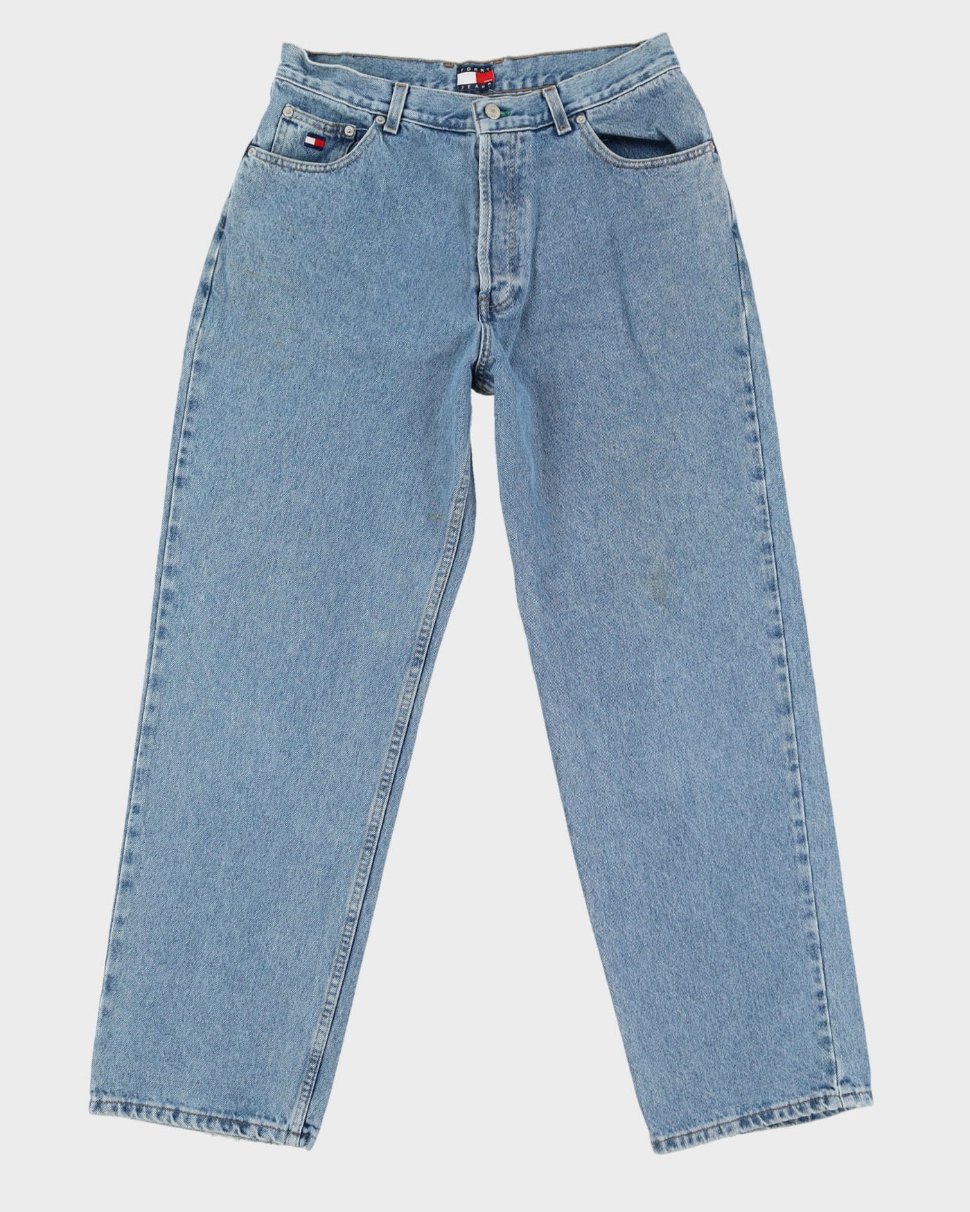 Vintage 90s Tommy Hilfiger Light Wash Blue Jeans - W32 L31