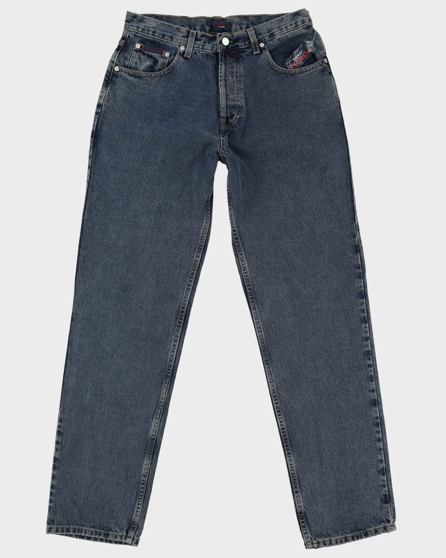 Vintage 90s Deadstock With Tags Tommy Hilfiger Dark Wash Blue Jeans - W32 L34