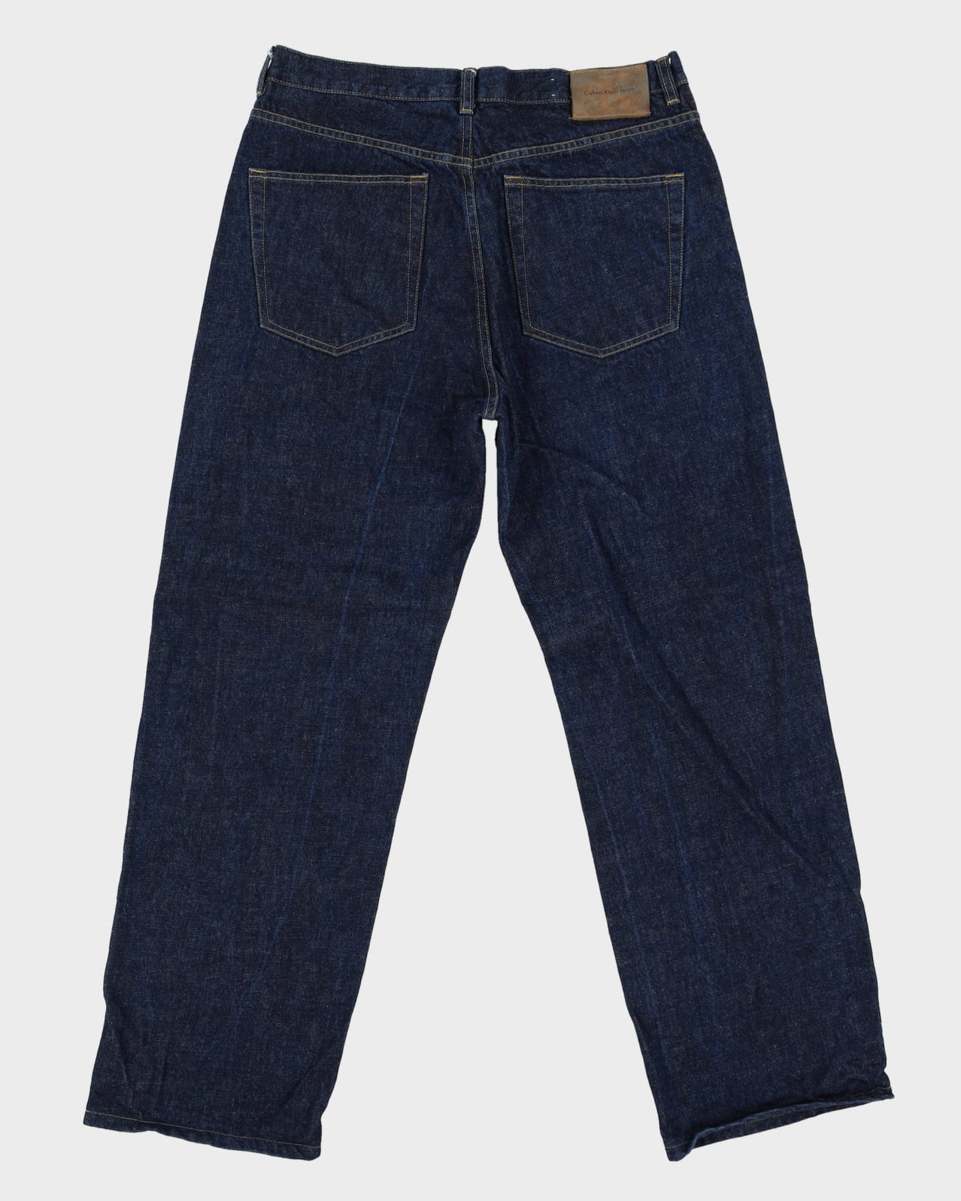 90s Calvin Klein Dark Wash Blue Jeans - W33 L30