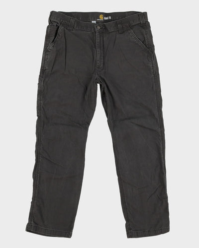 Carhartt Dark Grey / Faded Black Workwear Trousers / Jeans - W38 L30