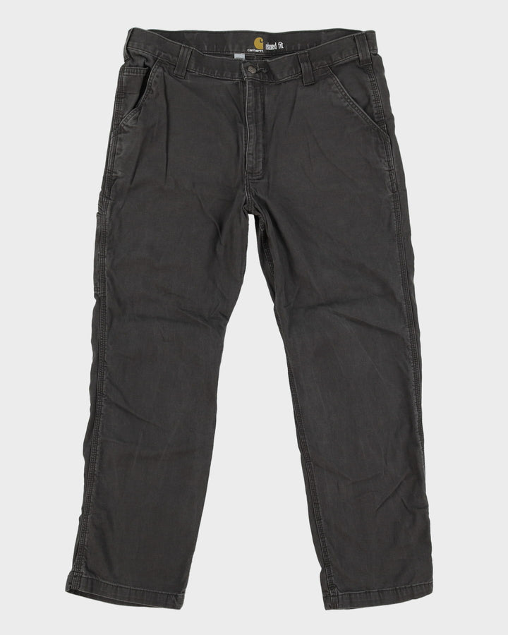 Carhartt Dark Grey / Faded Black Workwear Trousers / Jeans - W38 L30