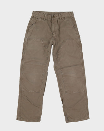 Carhartt Dark Beige Double Knee Workwear Trousers / Jeans - W30 L29