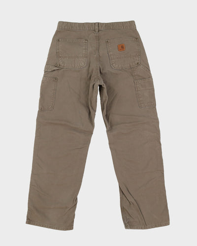 Carhartt Dark Beige Double Knee Workwear Trousers / Jeans - W30 L29