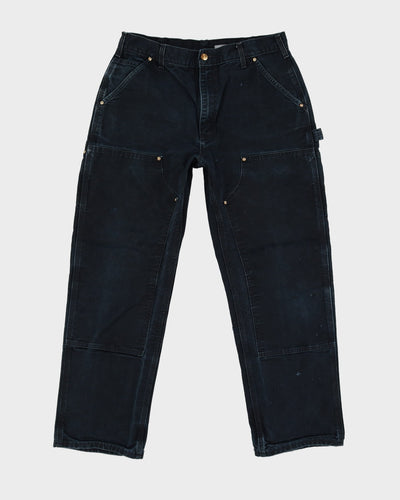 Carhartt Faded Black Double Knee Workwear Jeans - W32 L29