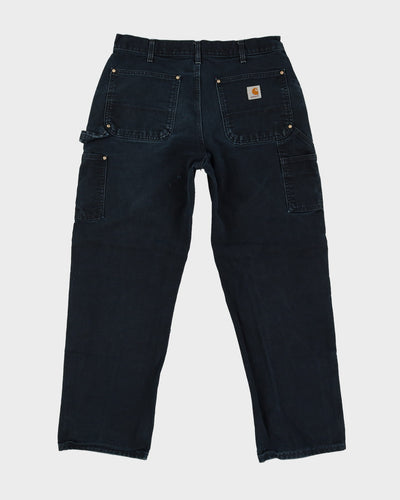 Carhartt Faded Black Double Knee Workwear Jeans - W32 L29