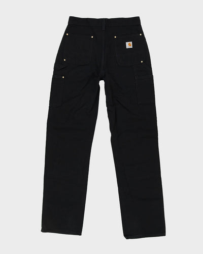 Vintage 90s Carhartt Faded Black Double Knee Workwear Jeans - W30 L34