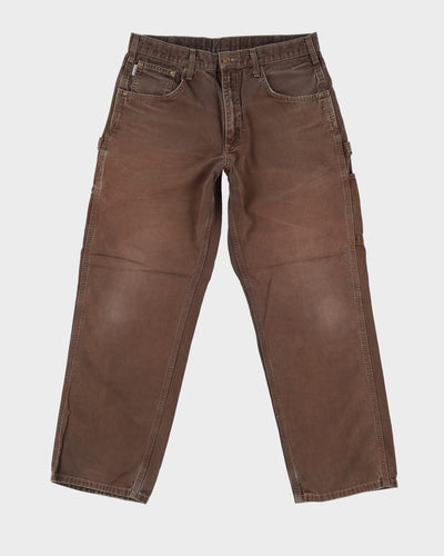 Vintage 90s Carhartt Faded Brown Workwear Jeans - W33 L29