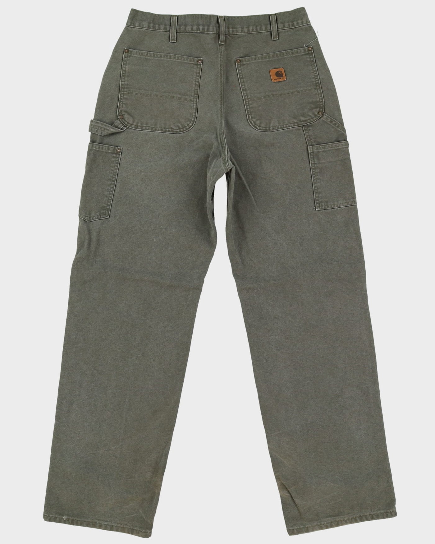 Vintage 90s Carhartt Green Double Knee Workwear Jeans - W33 L33