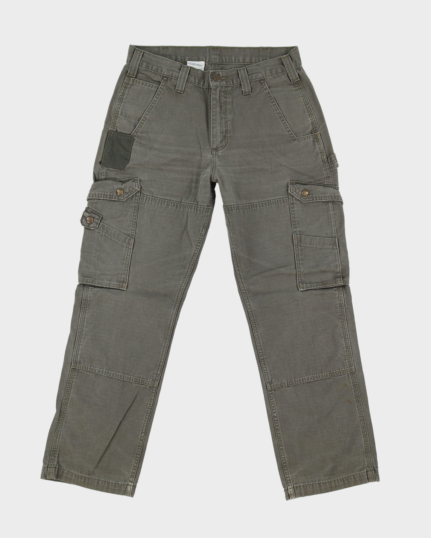 Vintage 90s Carhartt Green Double Knee Workwear Trousers / Jeans - W31 L29