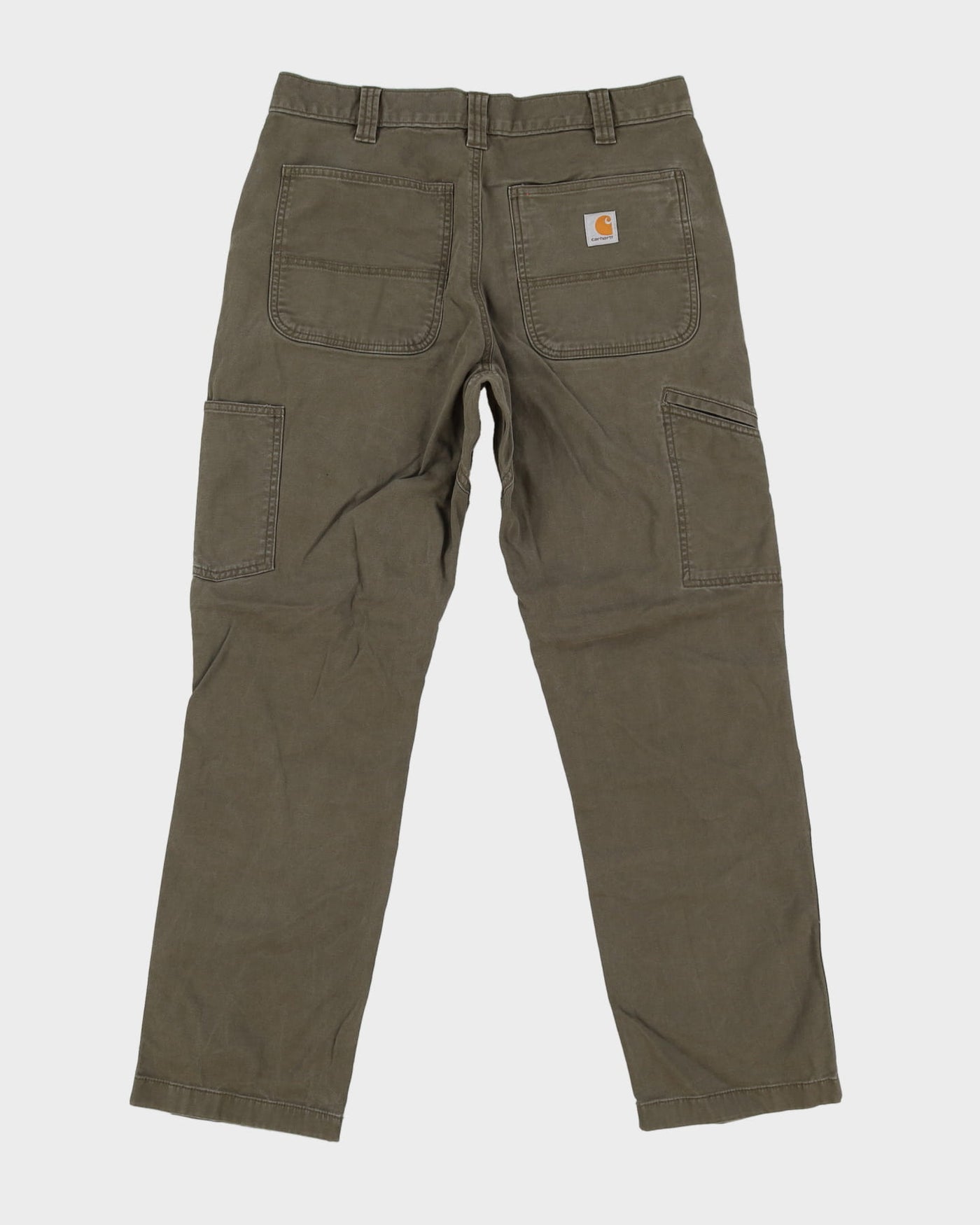 Vintage 90s Carhartt Green Double Knee Workwear Trousers / Jeans - W33 L30