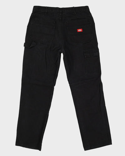 Vintage 90s Dickies Black Double Knee Workwear Trousers / Jeans - W35 L31