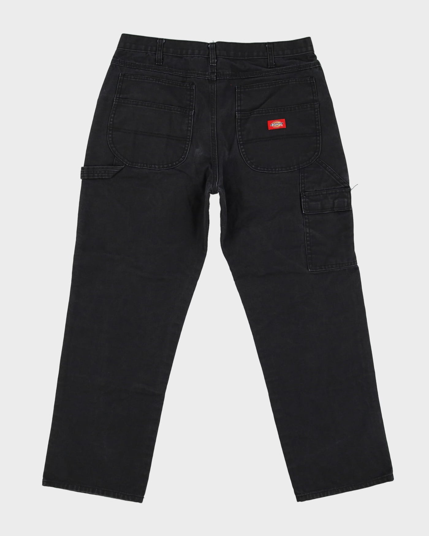 Vintage 90s Dickies Black Double Knee Workwear Trousers / Jeans - W35 L29