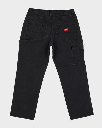 Vintage 90s Dickies Black Double Knee Workwear Trousers / Jeans - W35 L29