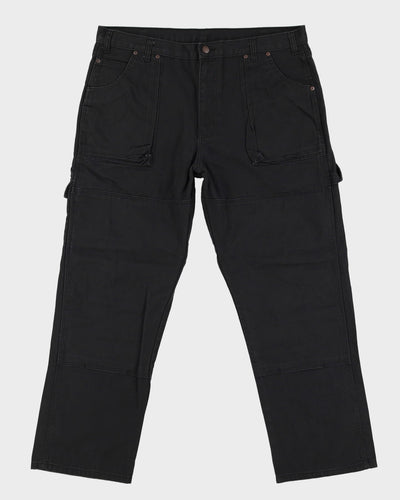 Vintage 90s Dickies Black Double Knee Workwear Trousers / Jeans - W40 L30