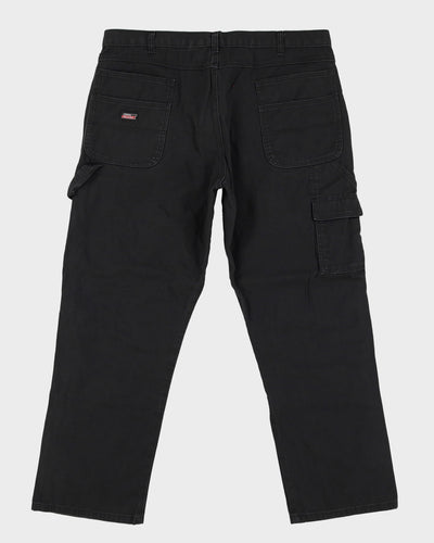 Vintage 90s Dickies Black Double Knee Workwear Trousers / Jeans - W40 L30