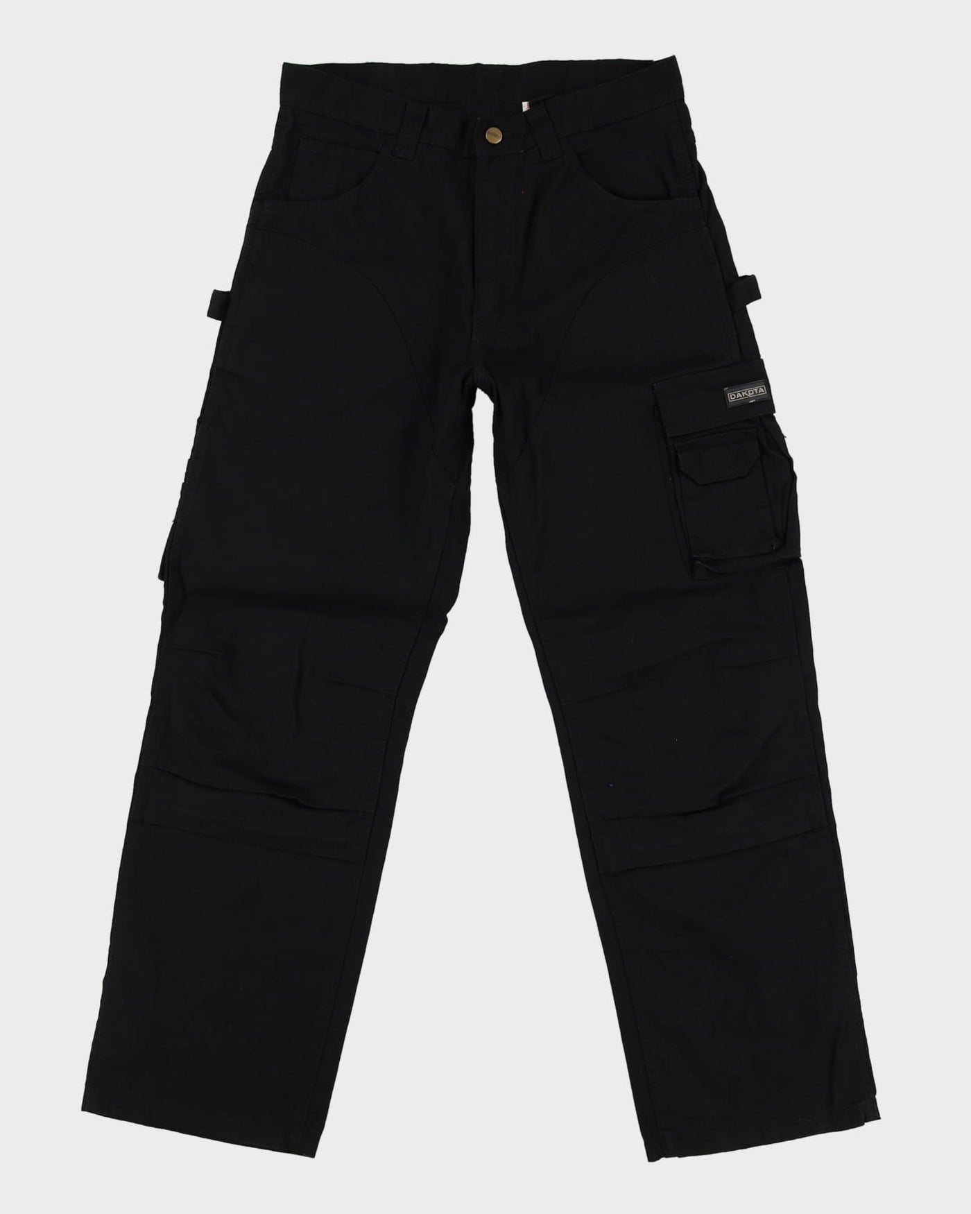 Vintage Dakota Black Double Knee Workwear Jeans - W33 L31