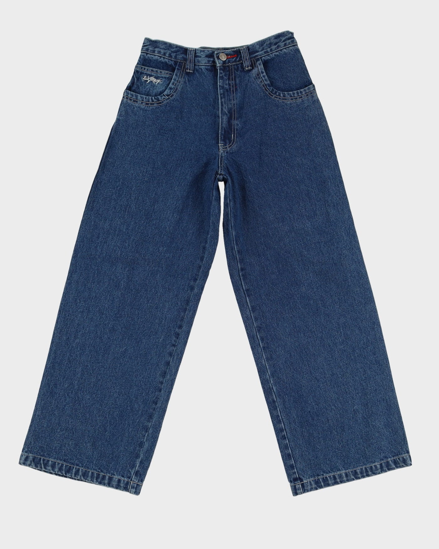 00s Y2K Extreme Zone Blue Baggy Oversized Jeans - W27 L29